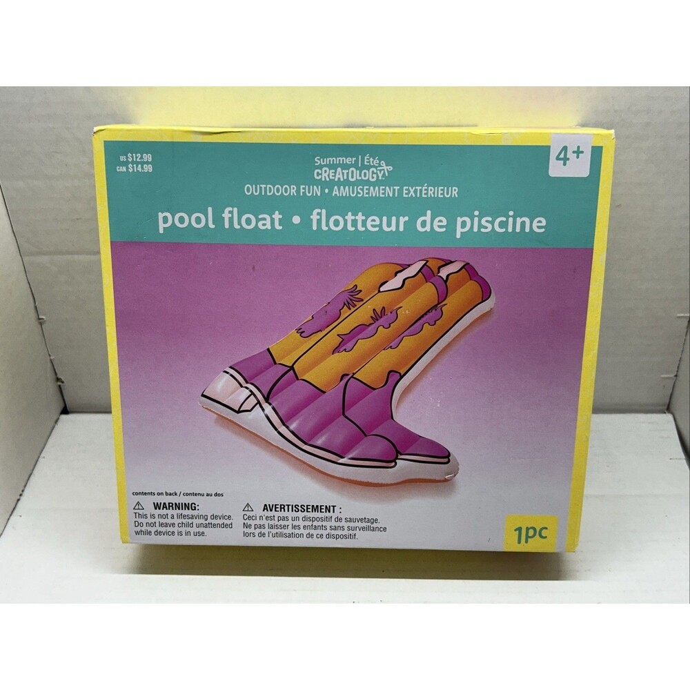 Pool Float - Cowboy Boot 60" x 45" x 7" - Float & Repair Patch (NEW)